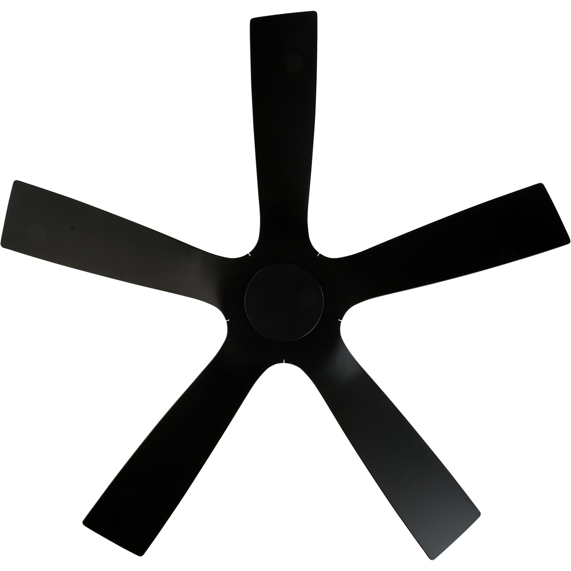 Aviator 54 inch Matte Black Downrod Ceiling Fan