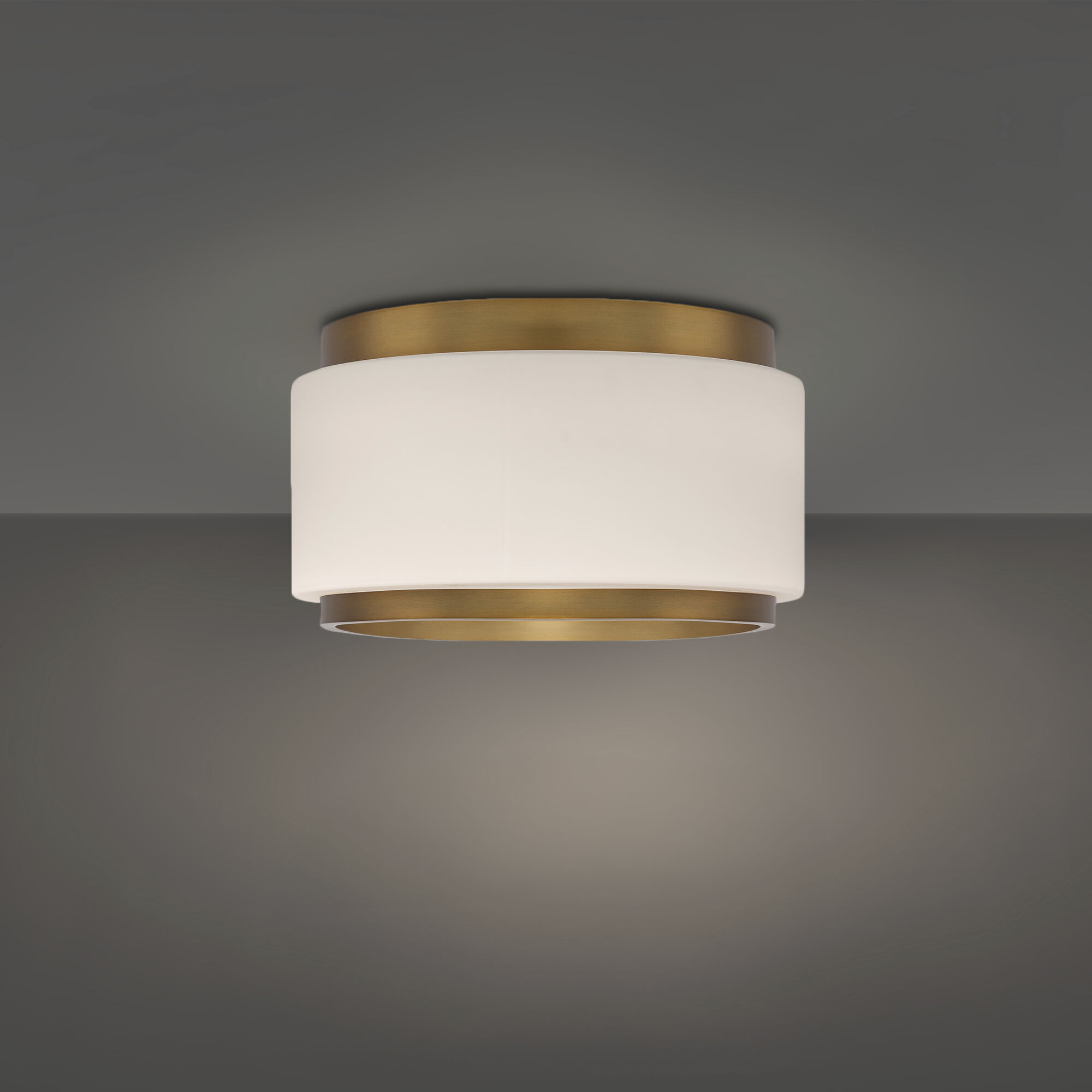 Preston LED 15.8 inch Aged Brass Indoor Ceiling Lighting in 3000K