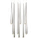Cascade LED 17 inch Polished Nickel Multi-Light Pendant Ceiling Light in 9, Round, 37in.