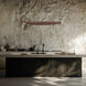 Kiefer LED 48 inch Black and Dark Walnut Linear Pendant Ceiling Light