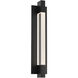 Heliograph 1 Light 24.4 inch Black Outdoor Wall Light in 4000K