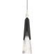 Kilt 1 Light 4 inch Black Mini Pendant Ceiling Light in 2700K