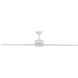 Roboto XL 70 inch Matte White Downrod Ceiling Fan