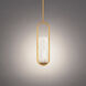 Rollins 1 Light 3.75 inch Aged Brass Mini Pendant Ceiling Light