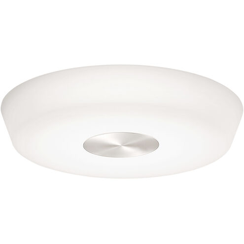 Sol LED 16 inch Brushed Nickel Flush Mount Ceiling Light in 16in.