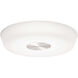Sol LED 16 inch Brushed Nickel Flush Mount Ceiling Light in 16in.