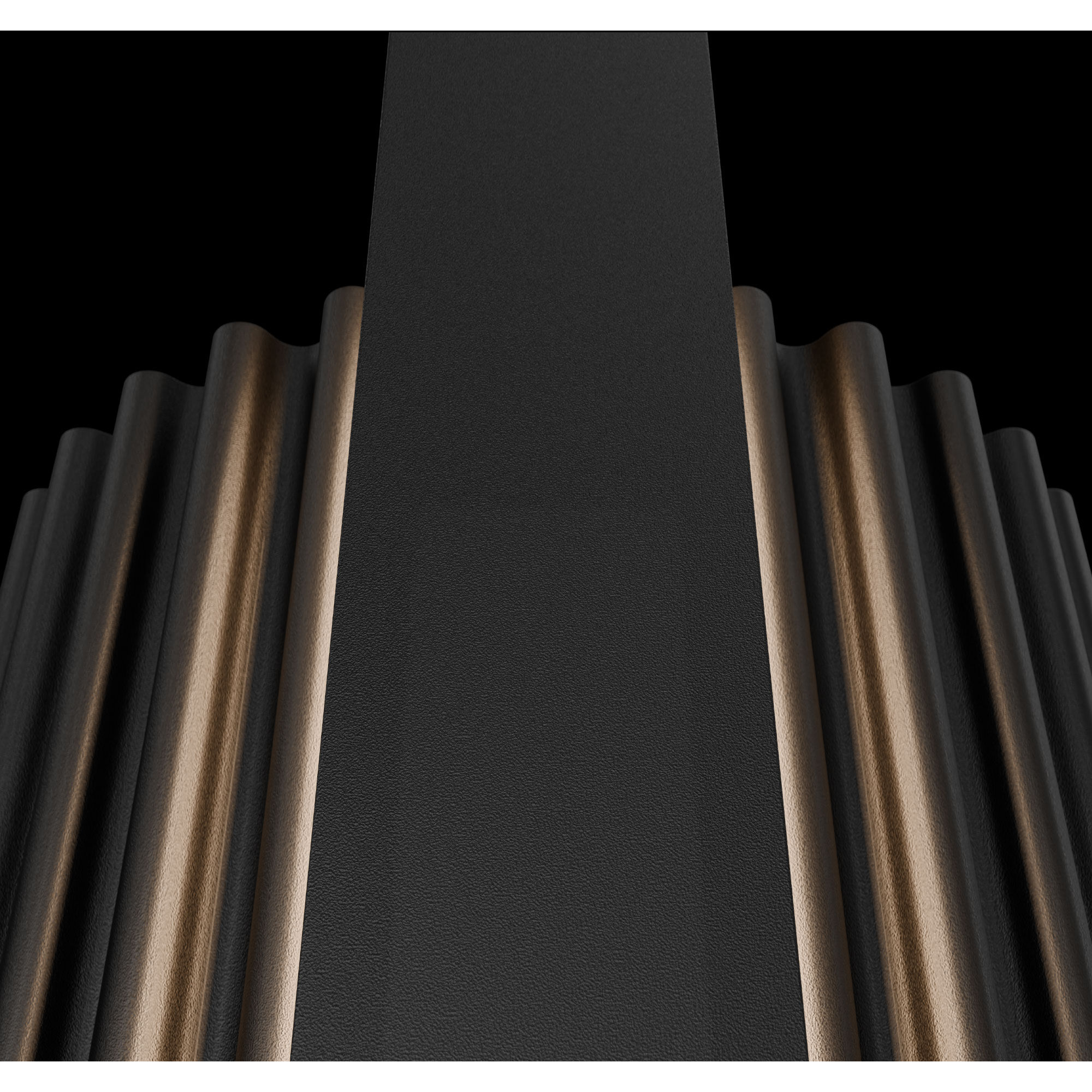 Krimp LED 48 inch Black Outdoor Wall Lighting