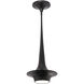 Hugo 1 Light 10.13 inch Black Mini Pendant Ceiling Light