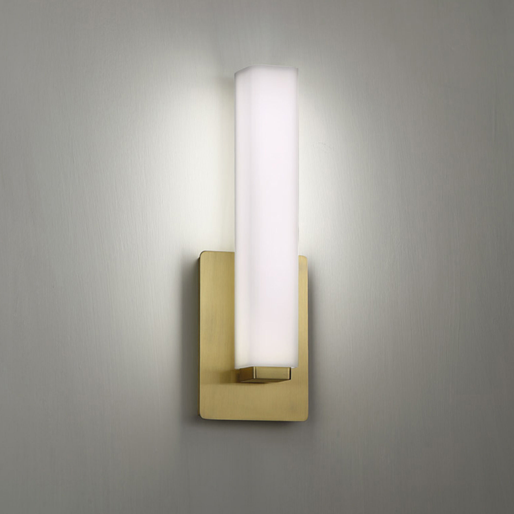 Vogue Wall Sconce Wall Light in 2700K, 11in., Brushed Brass