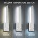 Mako LED 22 inch Brushed Aluminum Outdoor Wall Light in 3000K