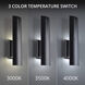 Aegis 1 Light 20 inch Black Outdoor Wall Light in 3000K
