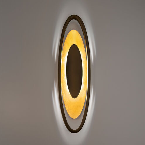 Valor LED 3 inch Bronze Gold Leaf ADA Wall Sconce Wall Light