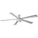 Orb 82 inch Automotive Silver Ceiling Fan in 2700K