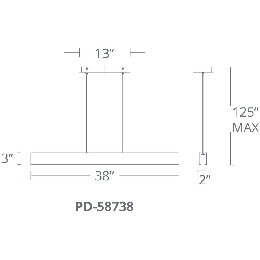 Modern forms drift led linear pendant outlet