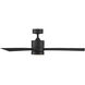 Axis 52 inch Matte Black Downrod Ceiling Fan in 3500K