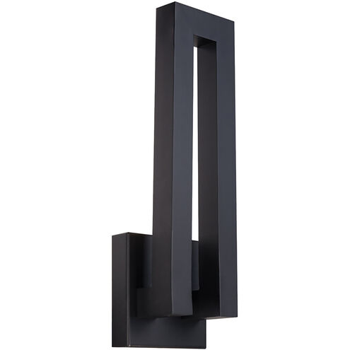 Forq LED 18 inch Black Outdoor Wall Light in 18in.