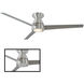 Tip Top 52 inch Brushed Aluminum Flush Mount Ceiling Fan in 3000K, Smart Ceiling Fan
