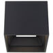 Kube 1 Light 5 inch Black Outdoor Flush Mount