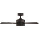 Wynd 42 inch Matte Black Downrod Ceiling Fan in 3500K