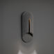 Clog LED 22 inch Basalt Stone and Black Outdoor Wall Light in 3500K, Bassalt Stone and Black