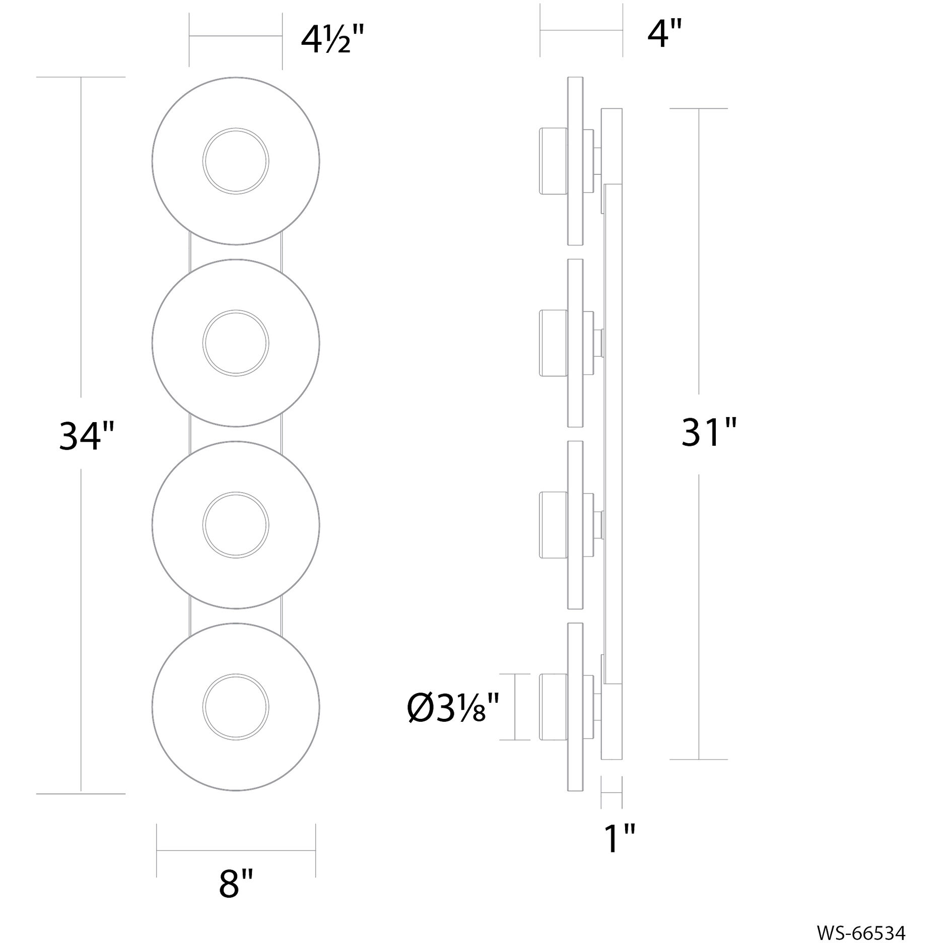 Fresco Indoor Wall Lighting in Brushed Nickel