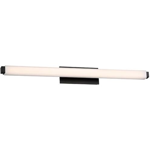 Mini Vogue LED 25.75 inch Black Bath Vanity & Wall Light in 3500K, 24in.