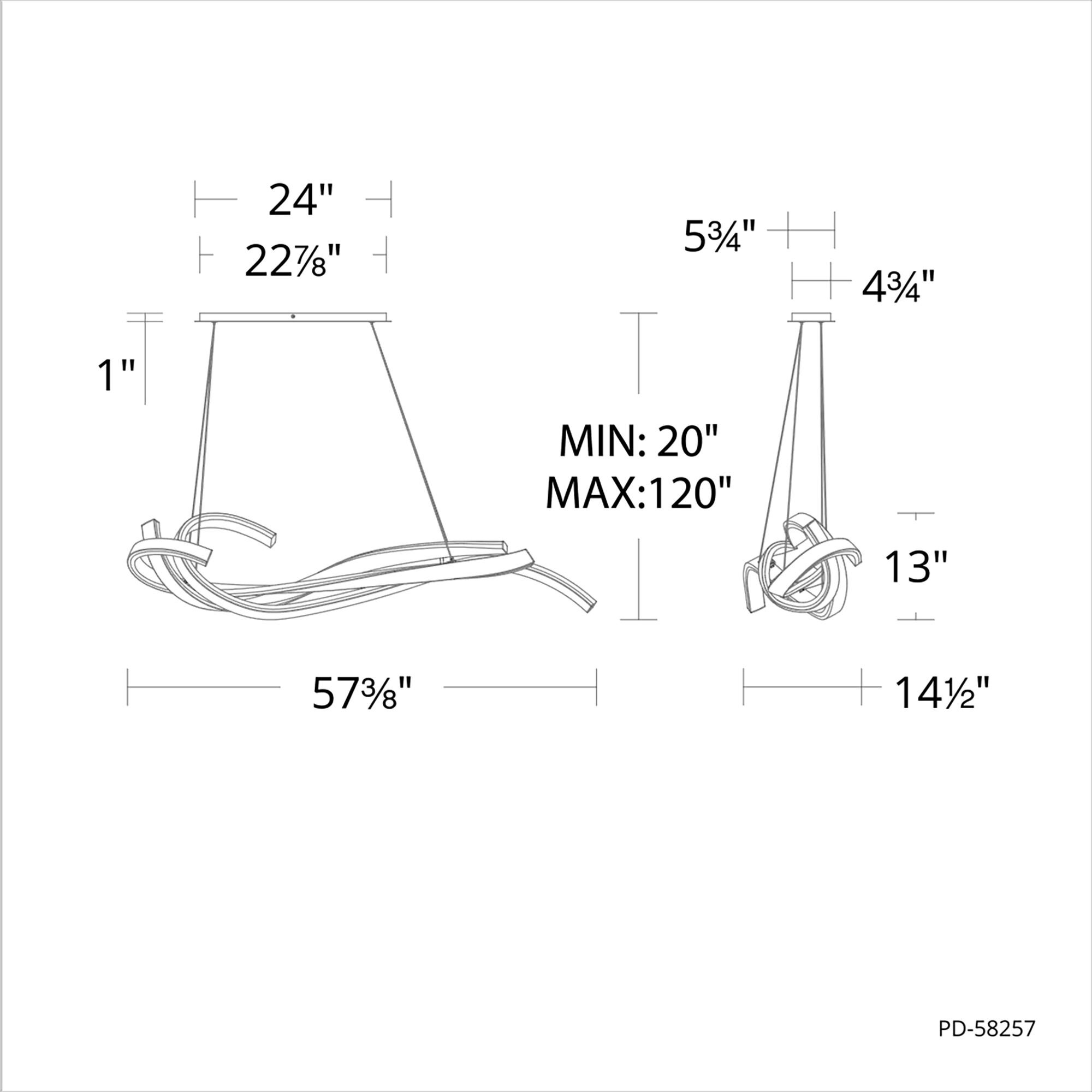 Tidal Linear Pendant Ceiling Light