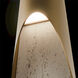 Kastlerock LED 4 inch Beige Travertine and Aged Brass ADA Wall Sconce Wall Light