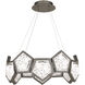 Starlight Starbright LED 11 inch Antique Nickel Chandelier Ceiling Light