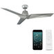 Vortex 60 inch Automotive Silver Downrod Ceiling Fan, Smart Ceiling Fan