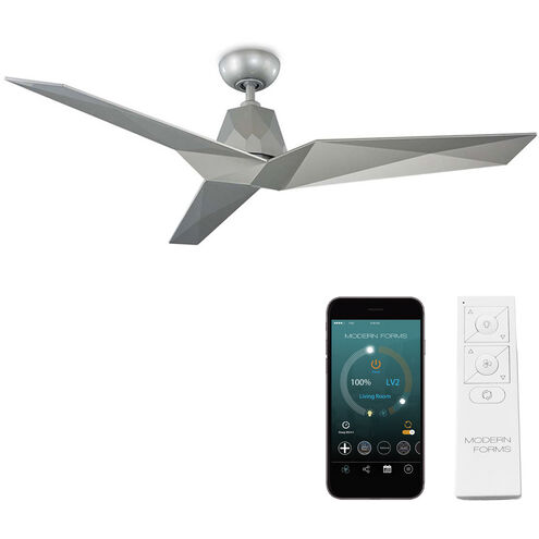 Vortex 60 inch Automotive Silver Downrod Ceiling Fan, Smart Ceiling Fan