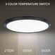 Argo LED 19 inch Black Flush Mount Ceiling Light