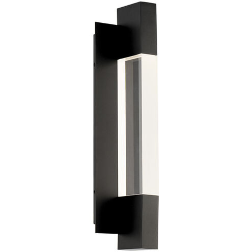 Heliograph 1 Light 18.1 inch Black Outdoor Wall Light in 3500K