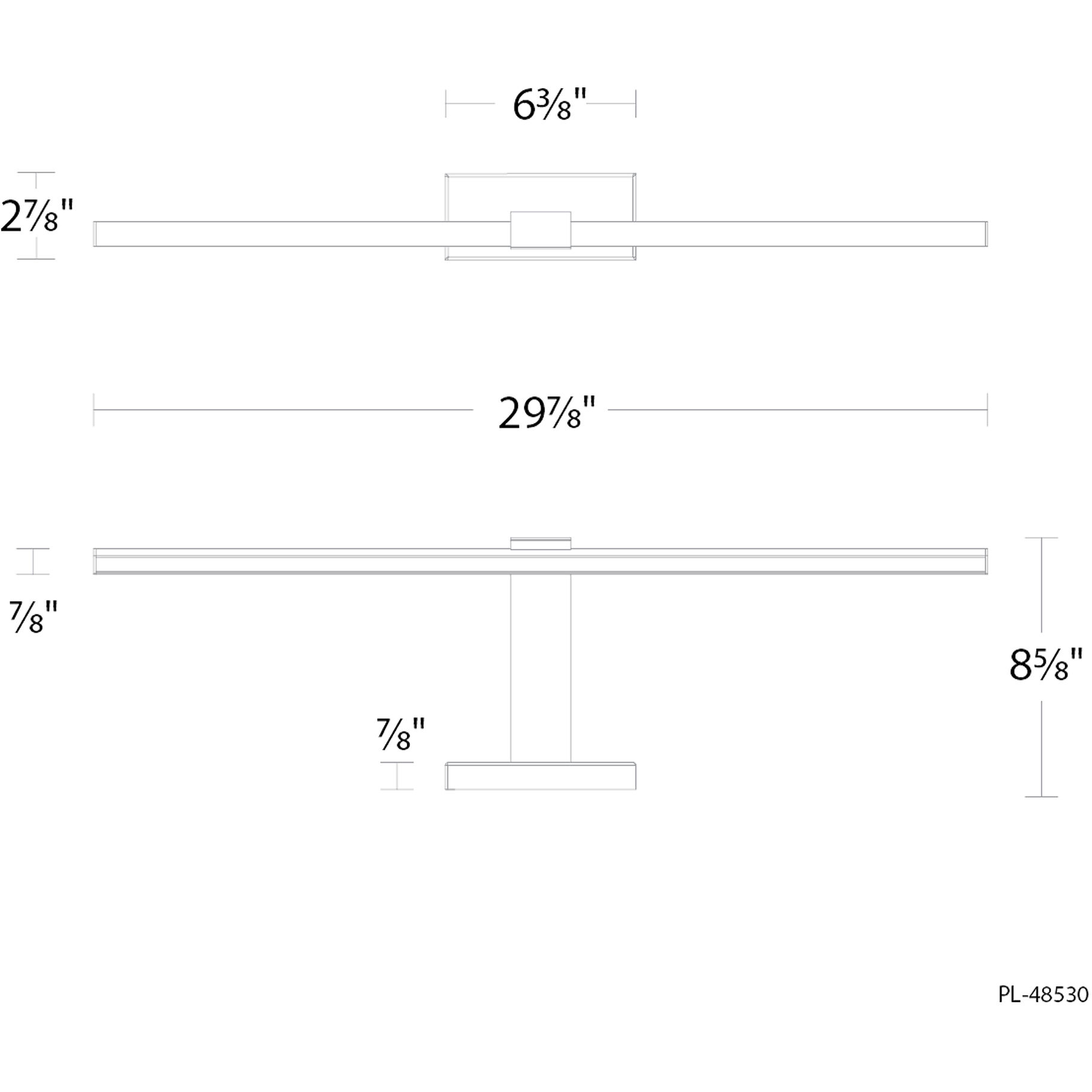 Inlet Indoor Wall Lighting in 3500K, Black
