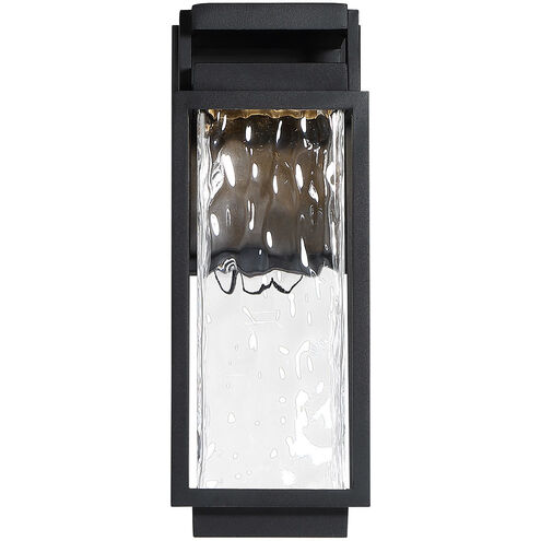 Two If By Sea LED 12 inch Black Outdoor Wall Light in 12in.