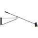 Stylus LED 59 inch Black and Gold Reading Light Wall Light