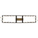 Harmonix LED 56 inch Black Aged Brass Chandelier Ceiling Light in 56in.