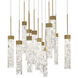 Minx 13 Light 20 inch Aged Brass Multi-Light Pendant Ceiling Light