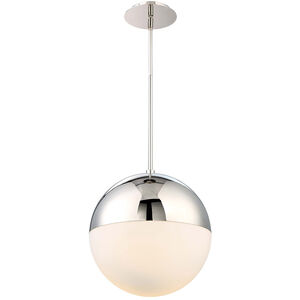 Punk LED 14 inch Polished Nickel Pendant Ceiling Light in 3000K, 14in.