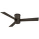Axis 52 inch Bronze Flush Mount Ceiling Fan in 2700K