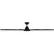 Hydra 96 inch Matte Black Downrod Ceiling Fan in 2700K