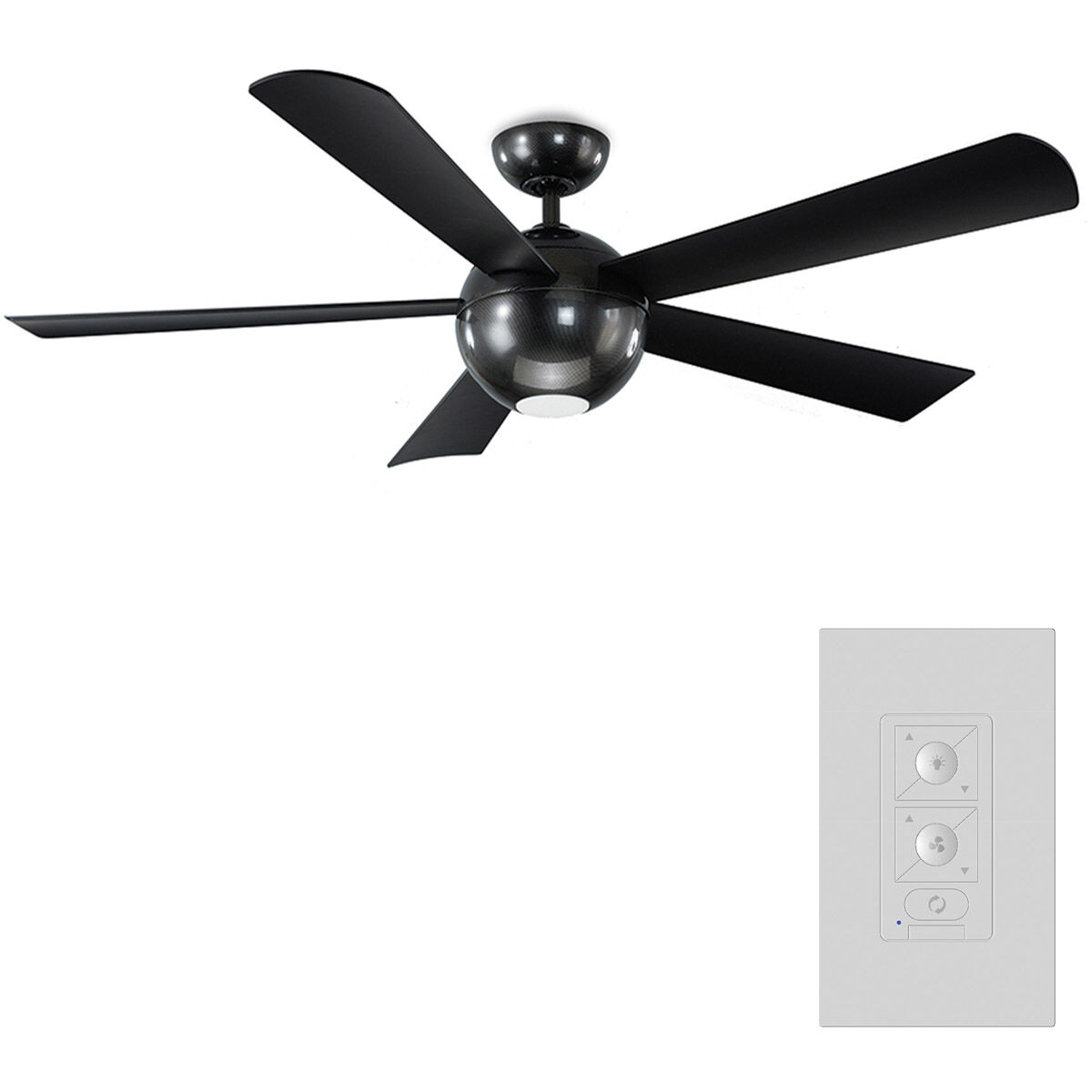 Orb 62 inch Carbon Fiber Ceiling Fan in 2700K