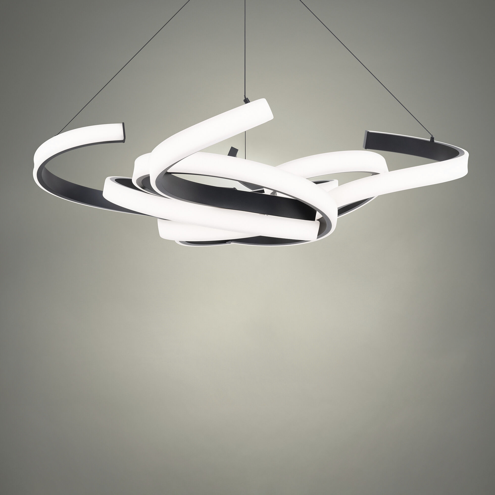 Woven 1 Light 51 inch Black Pendant Ceiling Light