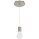 Plum LED 15 inch Satin Nickel Mini Pendant Ceiling Light