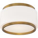 Preston LED 15.8 inch Aged Brass Indoor Ceiling Lighting in 4000K