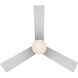Axis 44 inch Titanium Downrod Ceiling Fan in 3000K