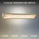 Lena LED 36 inch Aged Brass Bath Vanity & Wall Light