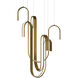 Seahorse LED 29.13 inch Aged Brass Pendant Ceiling Light