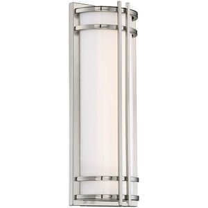 Skyscraper LED 18 inch Stainless Steel Outdoor Wall Light in 2700K, 18in.