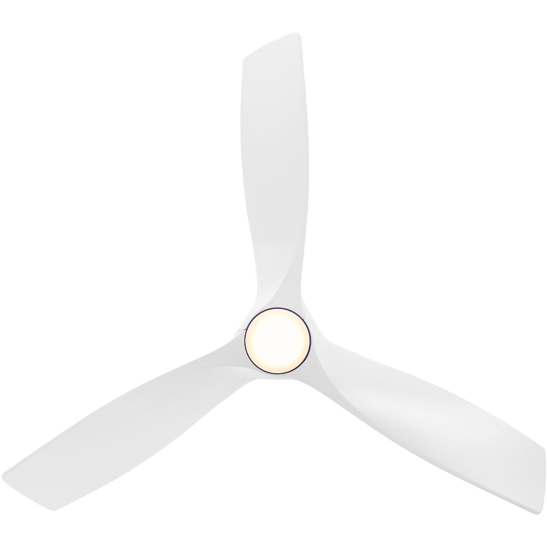 Zephyr 62 inch Matte White Downrod Ceiling Fan, Smart Ceiling Fan